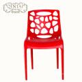 Light and stackable plastic chair, fashion dining chair, leisure waiting chair